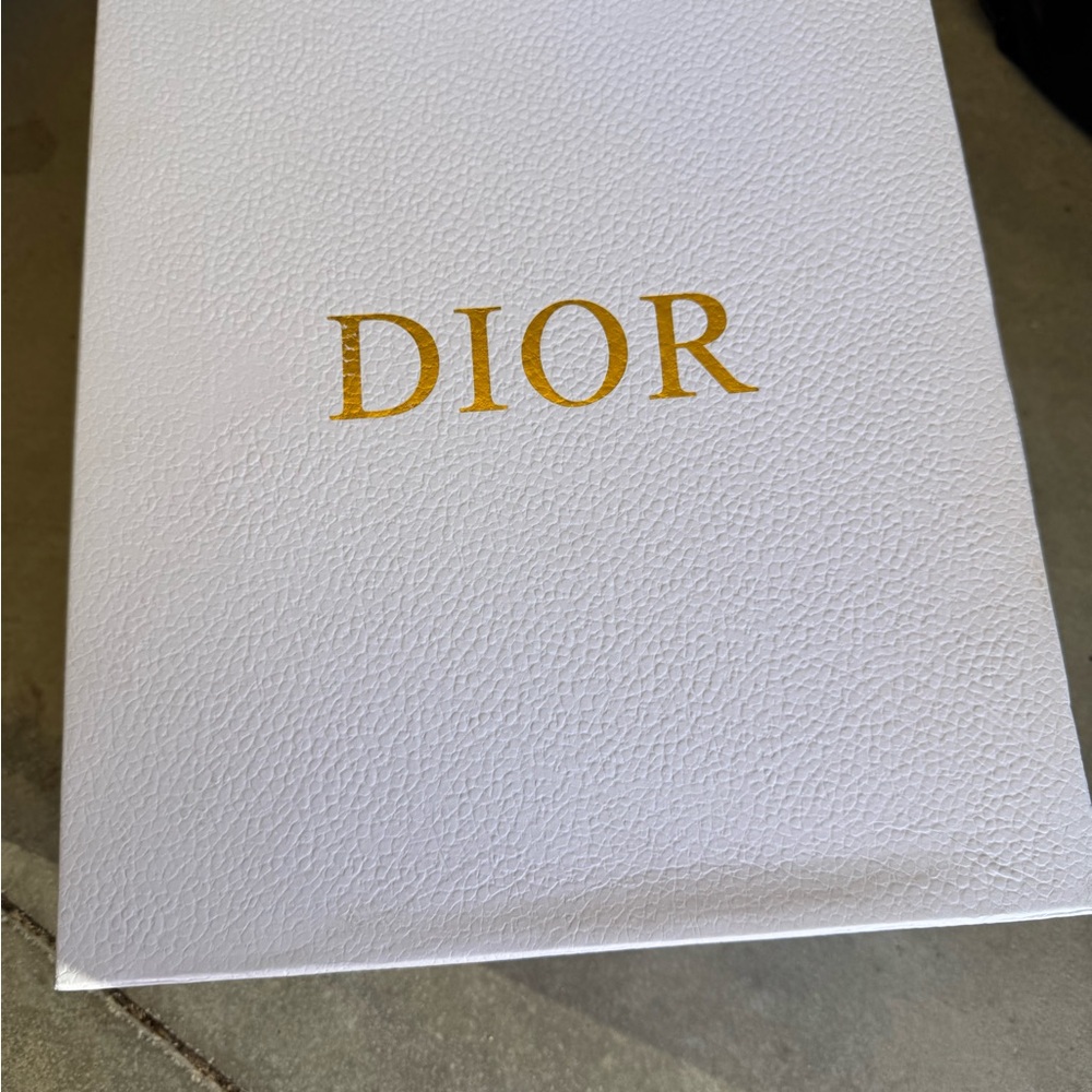 Dior White and Gold Textured Box